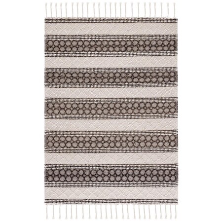 Safavieh 8 x 10 ft. Rectangle Natura Area Rug Ivory & Black NAT340A-8